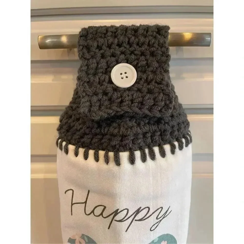 Crochet Top Kitchen Towel- Hello Spring Mickey Mouse